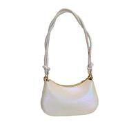 Élégant sac sous les bras avec chaîne pour montrer votre charme personnel avec le design unique et le sac à main accrocheur pour transporter vos essentiels, blanc, One Size