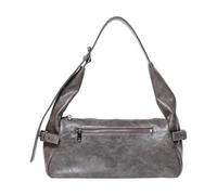 Élégant sac sous les bras en polyuréthane pour femmes et filles, style rétro, accessoire de mode, sac à main élégant, gris, One Size