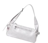 Élégant sac sous les bras en polyuréthane pour femmes et filles, style rétro, accessoire de mode, sac à main élégant, blanc, One Size