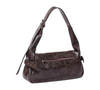 Élégant sac sous les bras en polyuréthane pour femmes et filles, style rétro, accessoire de mode, sac à main élégant, café, One Size