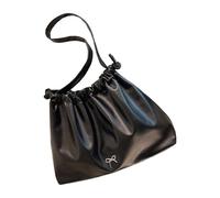 Élégant sac sous les bras pour femme, léger, en cuir PU, design froissé, grande capacité pour diverses occasions, léger pour un usage quotidien, Noir , One Size