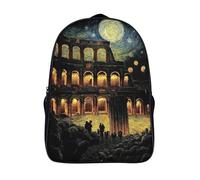 élégant sacs à dos 2 compartiment rome décontracté livre sac une nuit au colisée 12 ans et plus garçons filles 3d imprimé sac à dos d'école-16,pour l'école les voyages les affaires