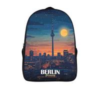 élégant sacs à dos d'école 2 compartiment ciel nocturne décontracté livre sac berlin 12 ans et plus garçons filles 3d imprimé sac d'école-16,pour l'école les voyages les affaires
