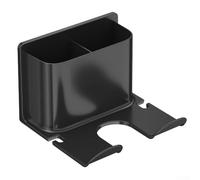 Élégant séchoir à cheveux pour salle de bain - Support mural - Solution de rangement (noir)