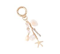 Elegant Sequhels Pearls Keychain For Women Eleby Beach Key Chain Accessoire Avec Étoiles Mer Charme Seahorse Pour Femmes Porte-clés À Plusieurs Usages Pour Sacs À