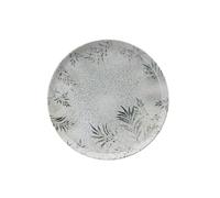 Élégant service à dîner 18 pièces, 100% porcelaine, blanc et anthracite | Comprend 6 assiettes de service (26 cm), 6 bols (14 cm), 6 assiettes (20 cm) | Passe au lave-vaisselle et au micro-ondes