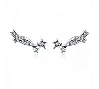 Elegant Shining Meteor Star Clear Stud Boucles pour femmes Boucles d'oreilles bijoux