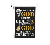 Élégant Signes De Jardin 30X45Cm Religion Foi Dieu Jésus Drapeaux De Cour Décoratif Drapeau Extérieur Pour Ferme, Extérieur, Extérieur