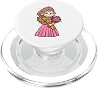 Élégant Singe Princesse Beauty Queen Écharpe PopSockets PopGrip pour MagSafe