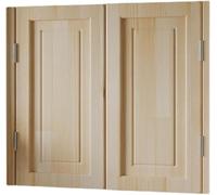 Elegant Solid Wood Swinging Cafe Doors with Premium Metal Hinges - Ideal for Kitchen, Bar, Pub, and Hallway Entrances(Wood,95x90cm)