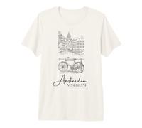 Élégant Souvenir d'Amsterdam Pays-Bas Pays-Bas Hollande T-Shirt Haut de Gamme