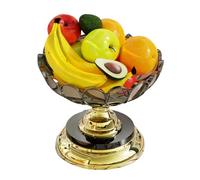 Élégant support à fruits rond rotatif à 5 niveaux, plat de service peu encombrant, adapté pour la maison et le bureau Plateau rotatif