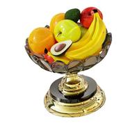 Élégant support à fruits rond rotatif à 5 niveaux, plateau de service peu encombrant, convient pour la maison et le bureau, plateau de service convivial