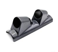 Élégant support de dosette à double trou pour voitures avec un raccord de 52 mm, fabriqué à partir de matériau ABS avec un look moderne en fibre de carbone (motif carbone)
