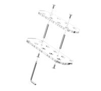 Élégant support mural en acrylique facile à installer pour les fans