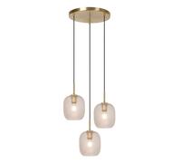 Élégant Suspendue Laiton 3-flammig Salle à Manger Cuisine E27 Pendelleuchte