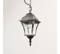 Élégant Suspension Luminaire Argent Antique Preuve De L'Eau E27 Balcon Jardin
