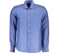 Elégant t-shirt manches longues homme bleu - Regular Fit & Bio-Faser, Taille : M Couleur : Blu