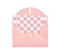 Élégant tableau de texture chrysanthème blanc imprimé cartes vierges - Ensemble de cartes de vœux aquarelle avec enveloppes et autocollants, rose