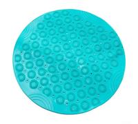 Élégant tapis antidérapant de salle de bain avec matériau TPE et motif épine de cristal pour une meilleure traction (vert)