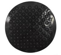 Élégant tapis antidérapant pour salle de bain avec matériau TPE et motif épine en cristal pour une meilleure traction (noir)
