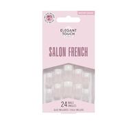 Elegant Touch Ongles adhésifs Natural French Effet terni 103 Rose/Chaire Taille M