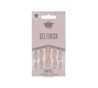Elegant Touch Perfect Colour Lot de 24 faux ongles courts avec colle Nude, Lot de 1