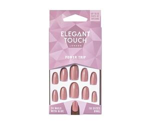 Elegant Touch Polished Power Trip Shimmer Ongles Dusky Rose