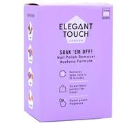 Elegant Touch Soak Em Off Boite de 100 Pochettes Dissolvantes
