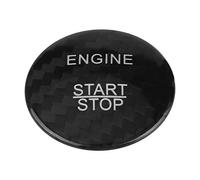 Élégant Trime de Couverture du Bouton de Démarrage en Fibre de Carbone Rouge pour A B C GLC GLA CLA ML Class