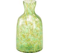 Elégant vase en verre Vert Jaune Vase décoratif Ø10cm H18cm pour la décoration de la table et de la maison