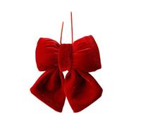 Élégant velours de Noël avec nœud, pièces décoratives pour cheminées de fenêtre, décoration saisonnière, velours de vacances, décoration de nœud