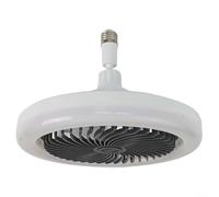Élégant ventilateur LED E27 avec télécommande pratique pour améliorer votre espace de vie avec style et fonctionnalité (noir)