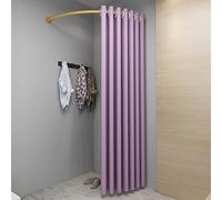Élégant vestiaire avec tringle à rideaux murale - Idéal pour les boutiques de mariage et les espaces de vente au détail - Solution élégante de séparation d'espace - 80 x 120 cm