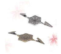 Elegant Vintage Shawl Retro Brooch Cardigan Holders Plating Hollow Alloy Women's Sweater Clip Fashion Blouse Buckles Ancient Bronze/Ancient Silver