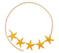 Elegant Waist Chain Metallic Star Fish Charm Corps Chaîne Decorative Robe Party And Night Event Women Body Body Bijoux Accessoires
