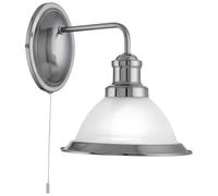 Élégant Wandleuchte Avec Tirette Applique Murale E27 Lampe en Argent Antique