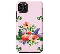 Elegant Watercolor Floral Bouquet Design with Vibrant Flower Coque pour iPhone 11 Pro Max