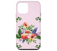 Elegant Watercolor Floral Bouquet Design with Vibrant Flower Coque pour iPhone 12 Mini