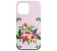 Elegant Watercolor Floral Bouquet Design with Vibrant Flower Coque pour iPhone 13 Pro Max