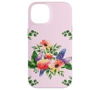 Elegant Watercolor Floral Bouquet Design with Vibrant Flower Coque pour iPhone 14