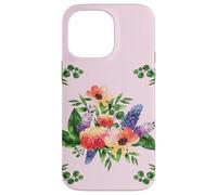 Elegant Watercolor Floral Bouquet Design with Vibrant Flower Coque pour iPhone 14 Pro Max