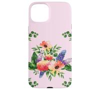 Elegant Watercolor Floral Bouquet Design with Vibrant Flower Coque pour iPhone 15 Plus