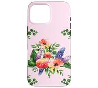 Elegant Watercolor Floral Bouquet Design with Vibrant Flower Coque pour iPhone 16 Pro Max