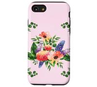 Elegant Watercolor Floral Bouquet Design with Vibrant Flower Coque pour iPhone SE (2020) / 7/8