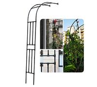 Elegant Wedding Garden Arch, Black Pergola for Climbing Plants, Decorative Vines, Perfect for Outdoor Events and Celebrations, Durable Metal Structure, Versatile Design