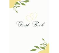 Elegant wedding Guest Book: Wedding Reception Registry Book | A Beautiful Guest Sign-in Book | 100 Lined Pages | 8.25" x 11" | Hardcover