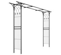 Elégant XXL Pergola Arceau de Jardin Support Rosiers en métal Noir Mod.5040