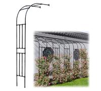 Élégante arche de jardin demi-face, tonnelle de rose en métal pour plantes grimpantes, treillis solide pour extérieur, parfait pour les mariages et la décoration intérieure