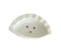 Élégante assiette à sauce miniature pratique triangulaire en céramique robuste pour servir des sauces et des épices